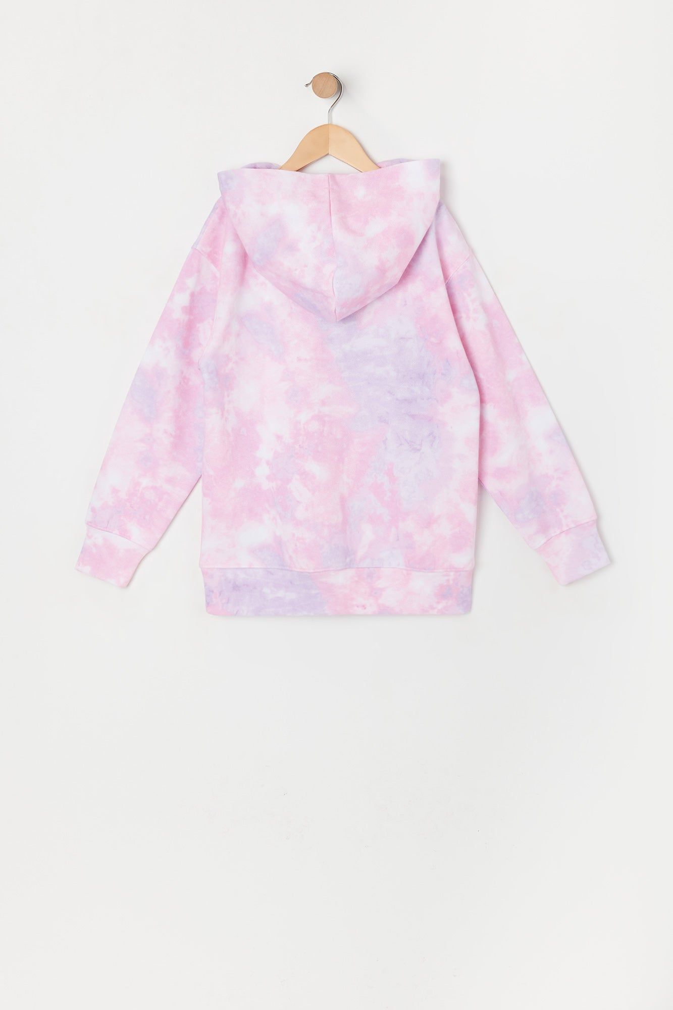 Girls Tie Dye Print Fleece Hoodie sold by Urban Planet product image thumbnail 2