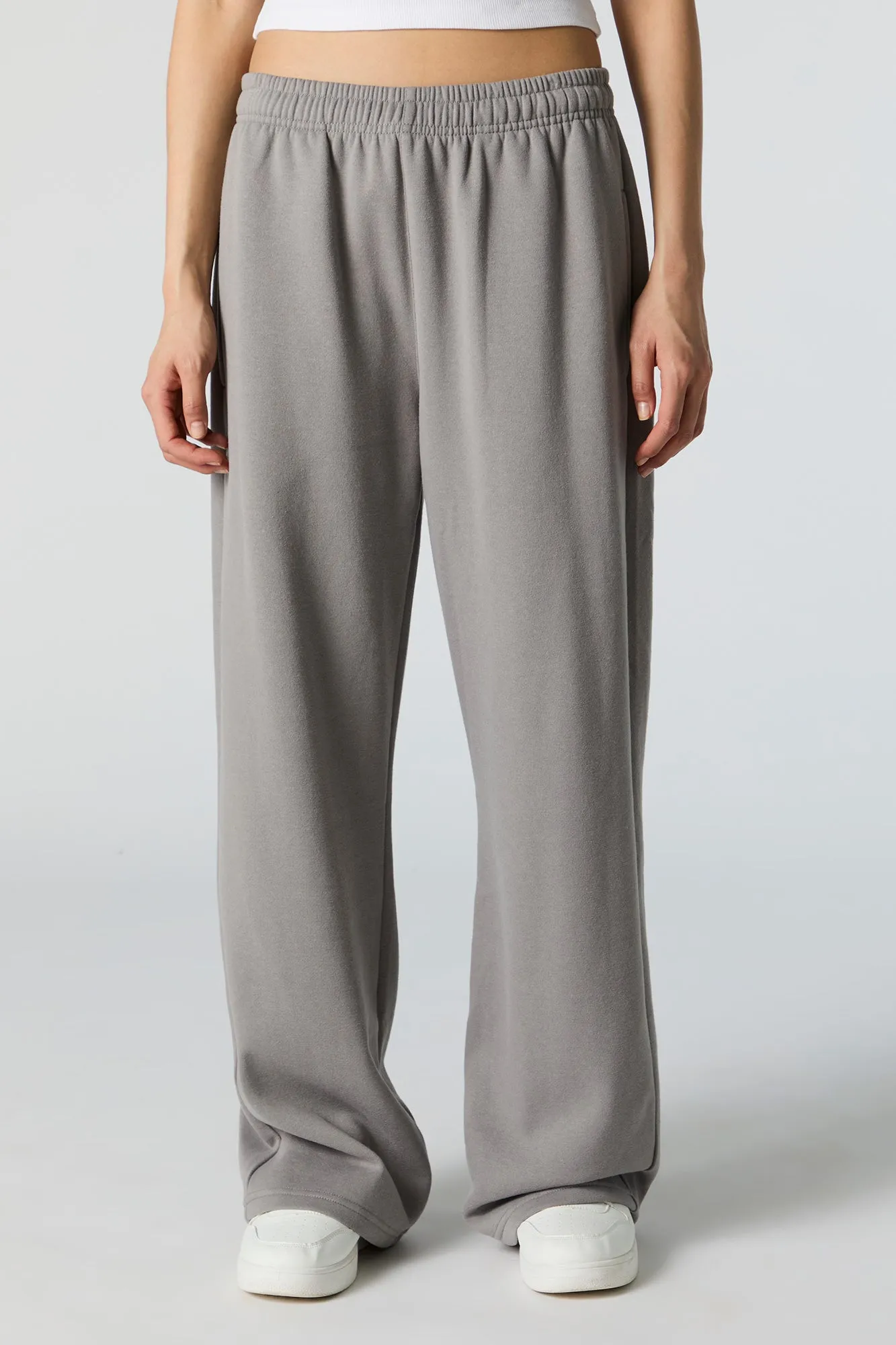 Fleece Wide Leg Sweatpant sold by Urban Planet product image thumbnail 2