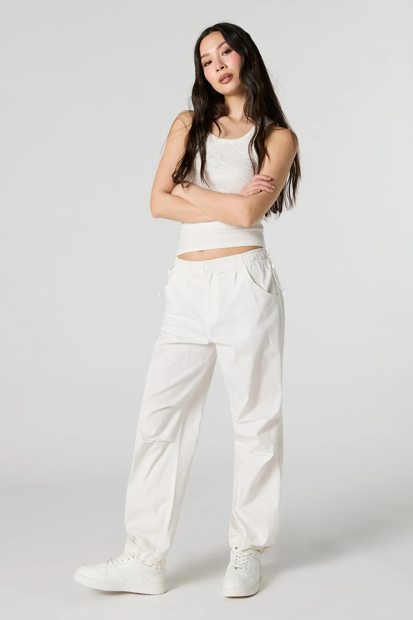 Toggle Waist Parachute Pant sold by Urban Planet