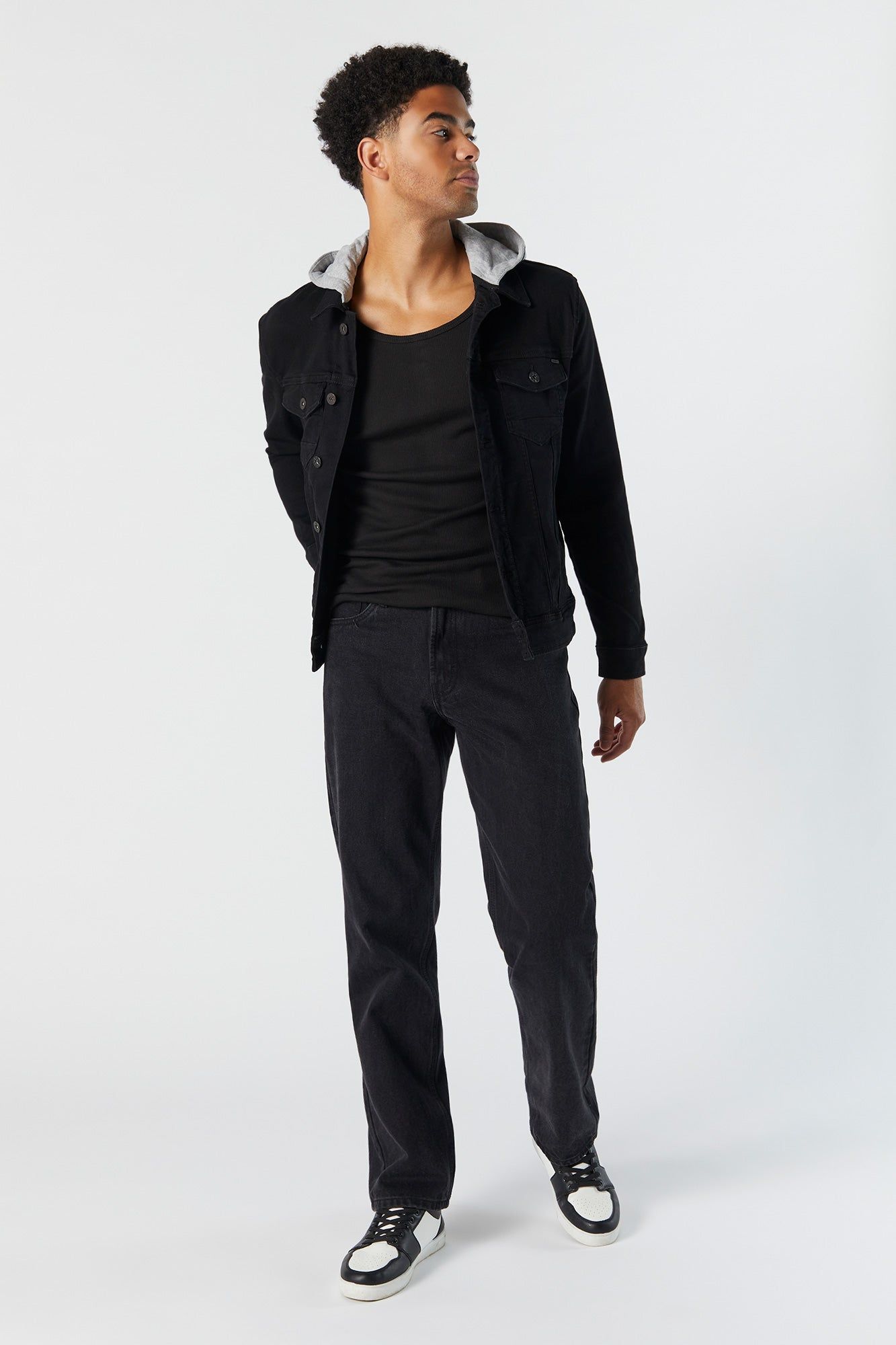 Blouson à capuchon en denim sold by Urban Planet product image thumbnail 3