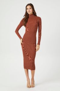 Turtleneck Bodycon Midi Sweater Dress sold by Urban Planet