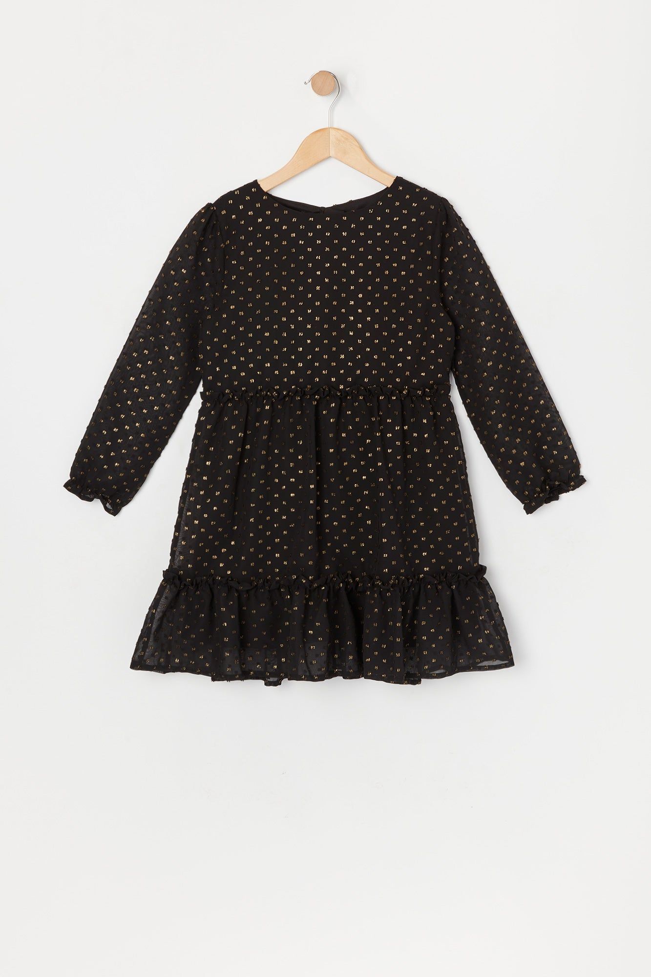 Girls Printed Chiffon Tiered Dress sold by Urban Planet product image thumbnail 3