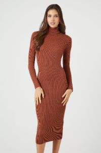 Turtleneck Bodycon Midi Sweater Dress sold by Urban Planet