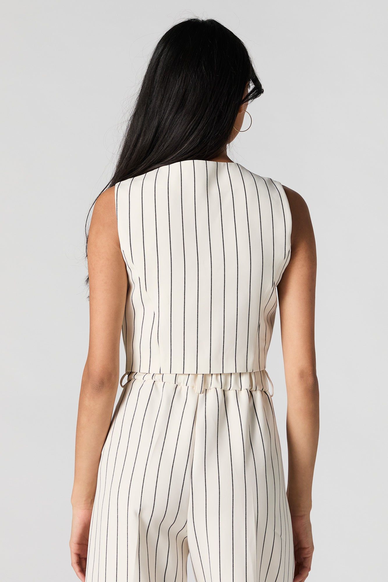 Veste boutonnée courte avec fines rayures sold by Urban Planet product image thumbnail 2