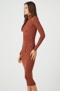 Turtleneck Bodycon Midi Sweater Dress sold by Urban Planet