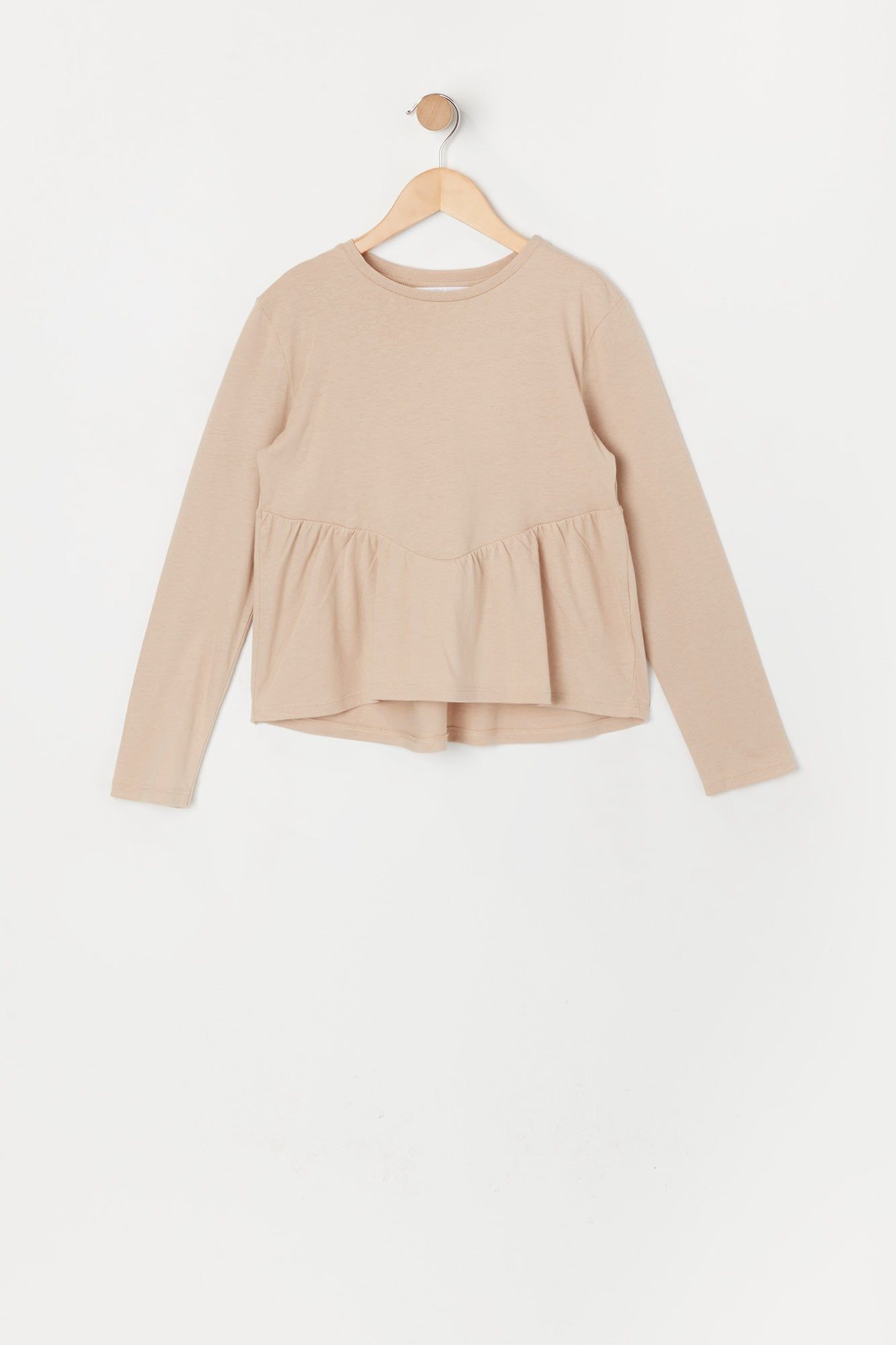 Girls Long Sleeve Peplum Top sold by Urban Planet product image thumbnail 5