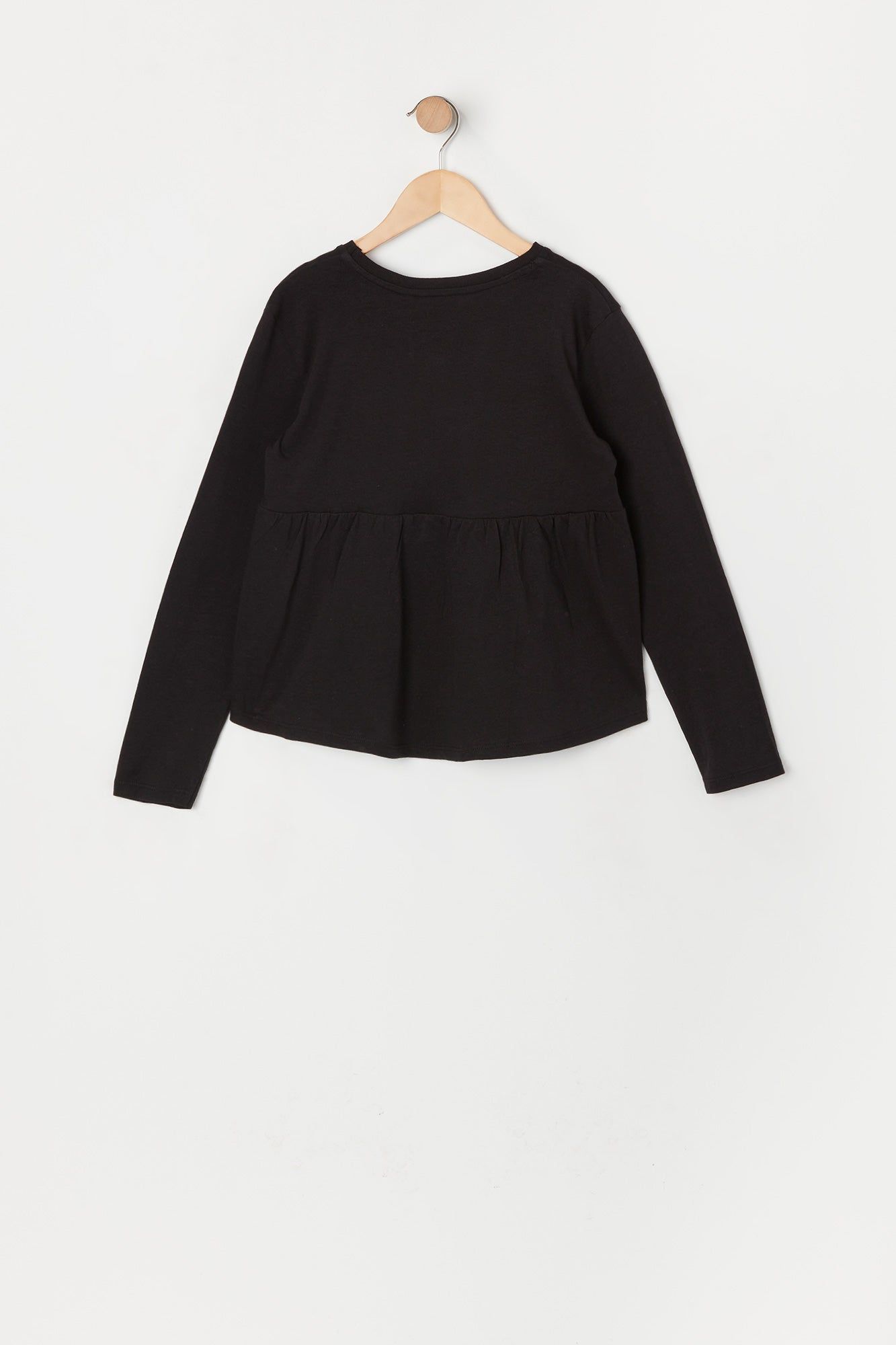 Girls Long Sleeve Peplum Top sold by Urban Planet product image thumbnail 4