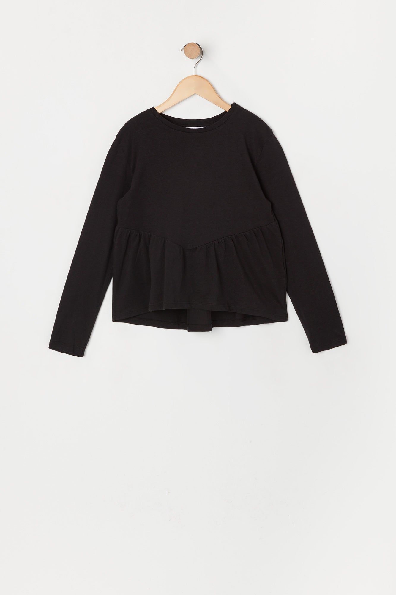 Girls Long Sleeve Peplum Top sold by Urban Planet product image thumbnail 3