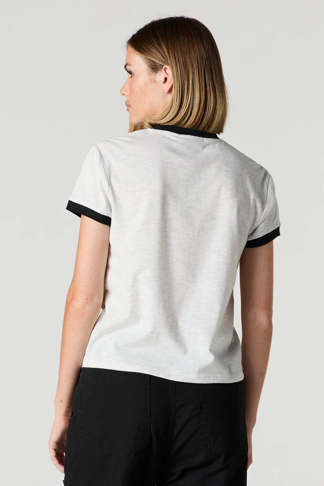 96 Graphic Sporty Ringer T-Shirt sold by Urban Planet product image thumbnail 2