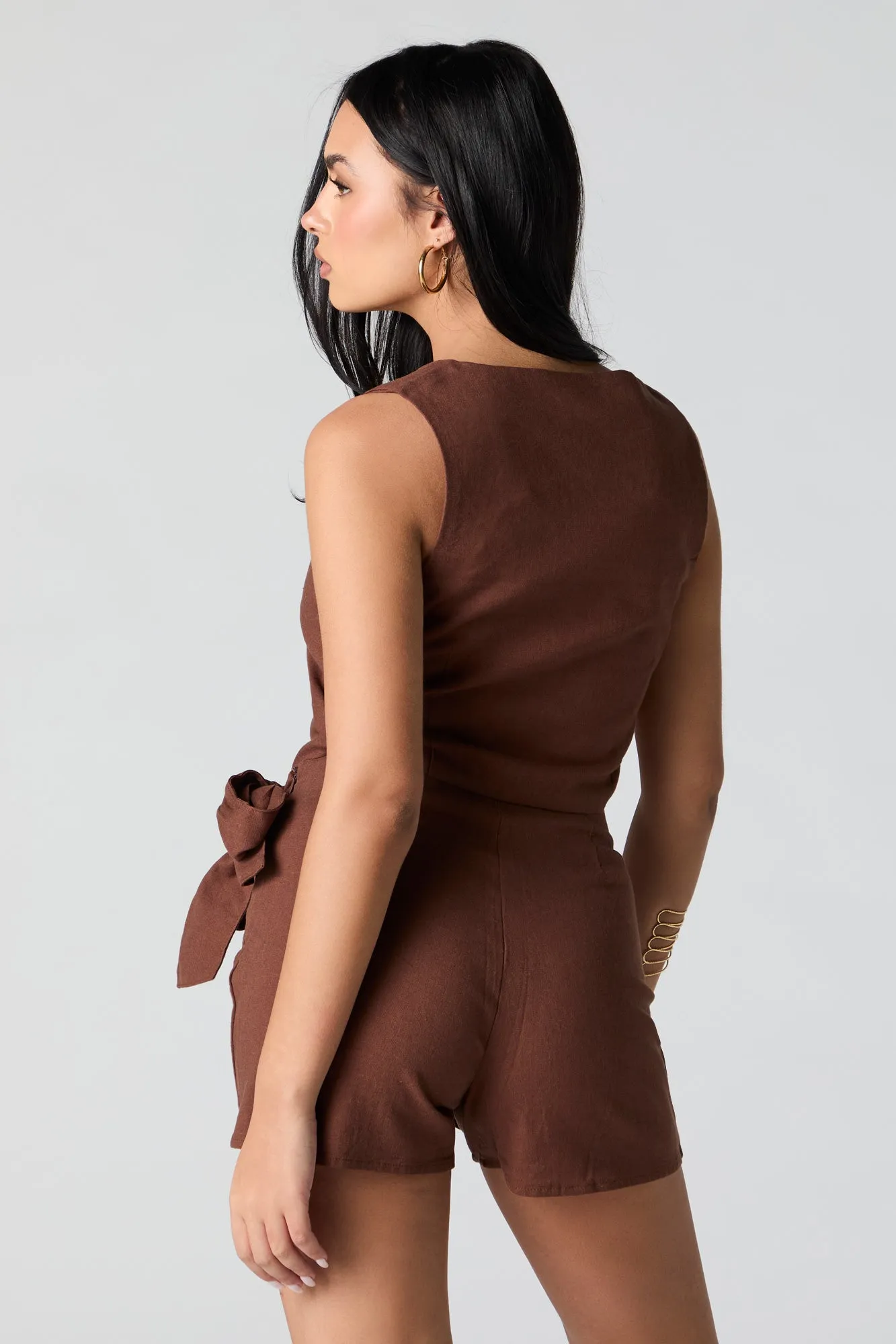 Veste courte en lin sold by Urban Planet product image thumbnail 3