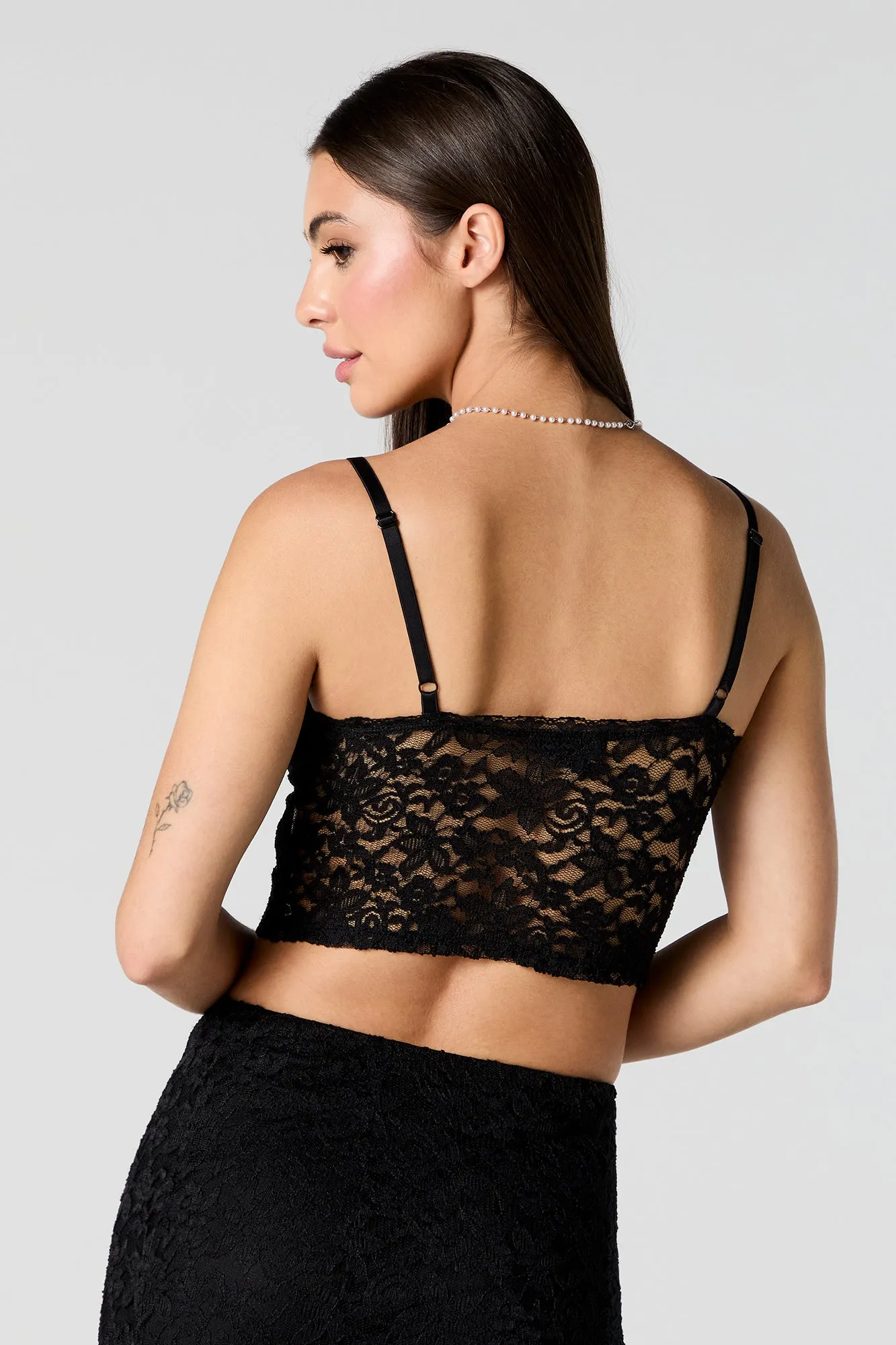 Floral Lace Sweetheart Cami sold by Urban Planet product image thumbnail 2