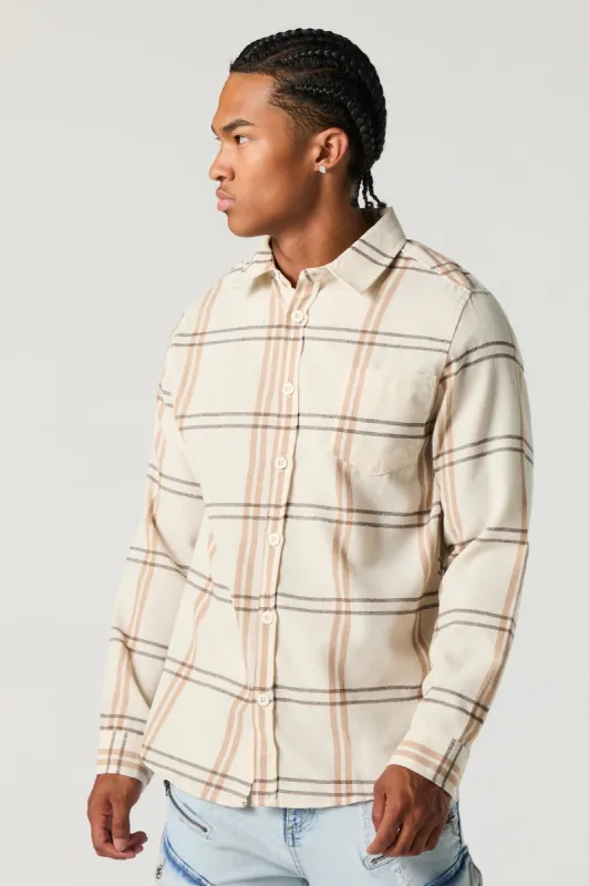 Plaid Button-Up Top sold by Urban Planet