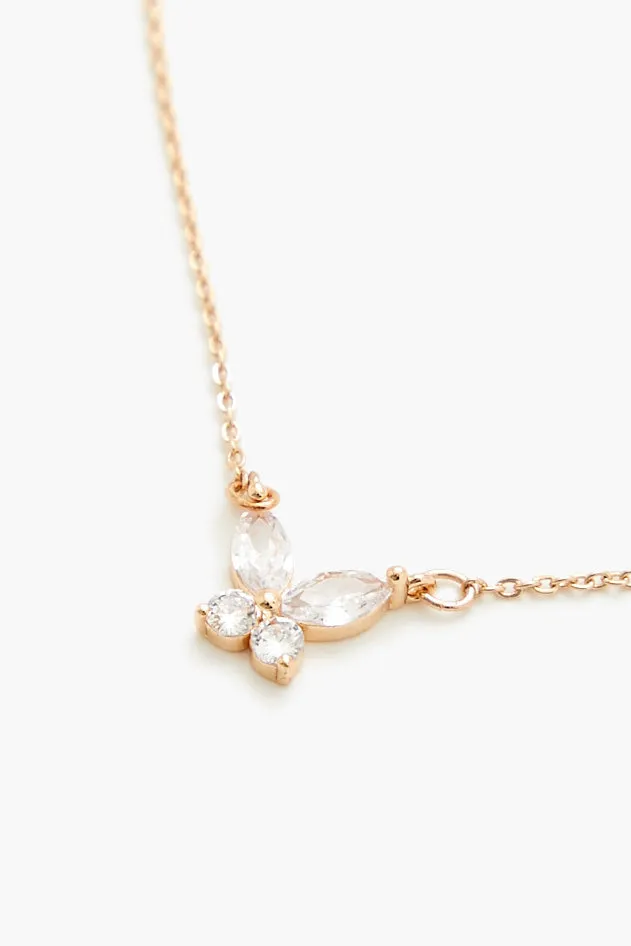 Butterfly Gem Charm Necklace sold by Urban Planet product image thumbnail 2