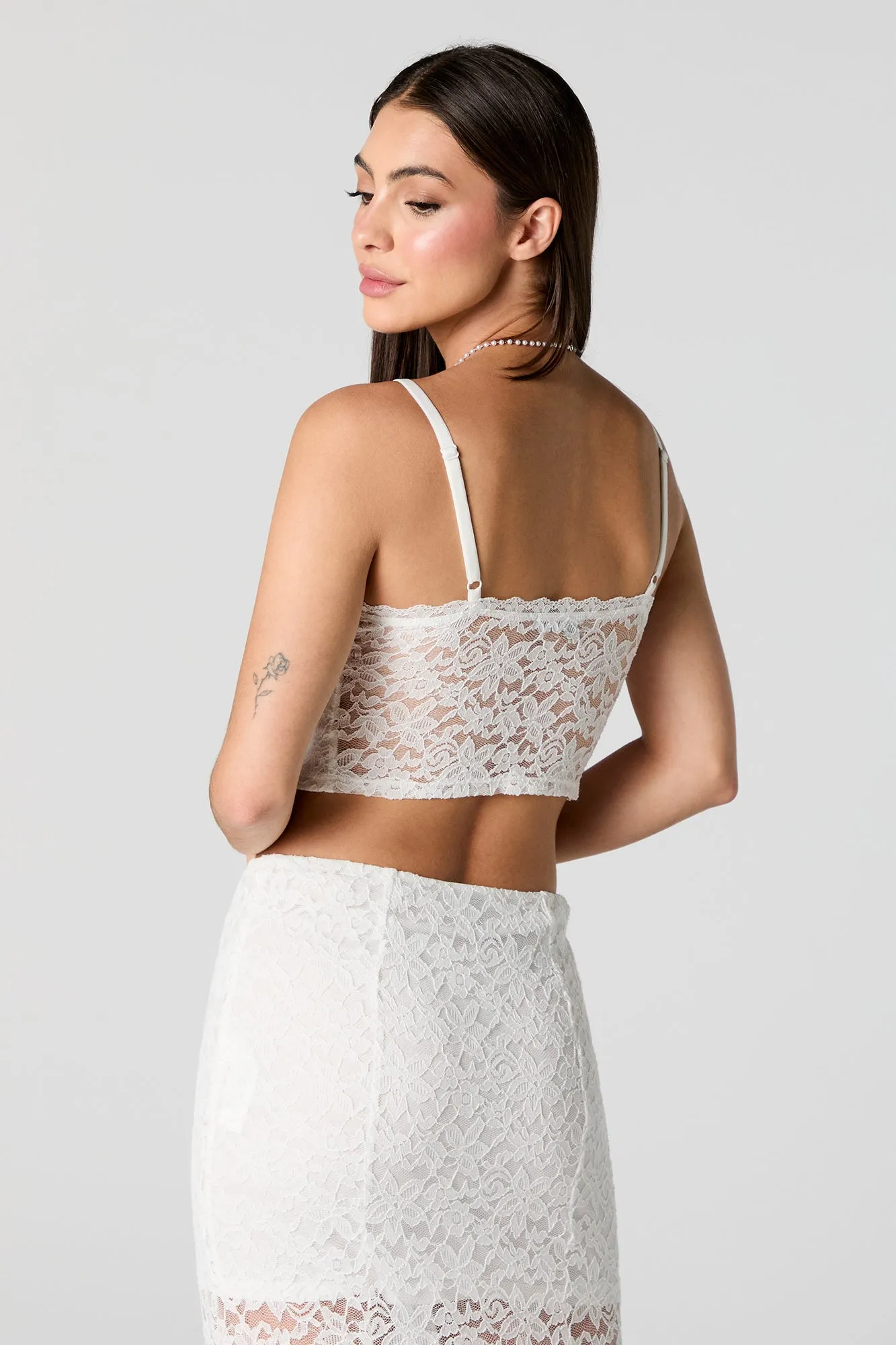 Floral Lace Sweetheart Cami sold by Urban Planet product image thumbnail 5