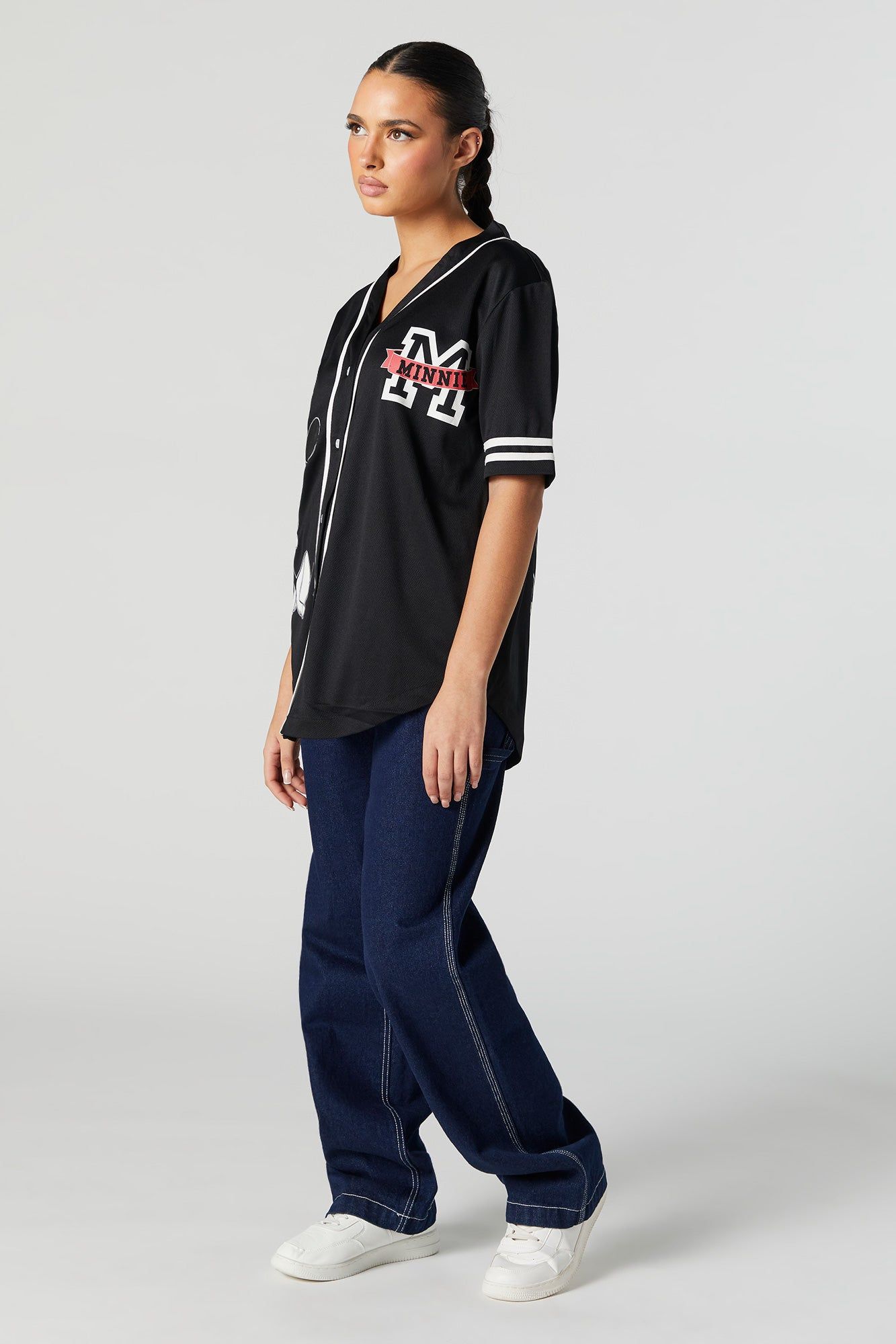 Mickey Mouse Graphic Baseball Jersey sold by Urban Planet product image thumbnail 3