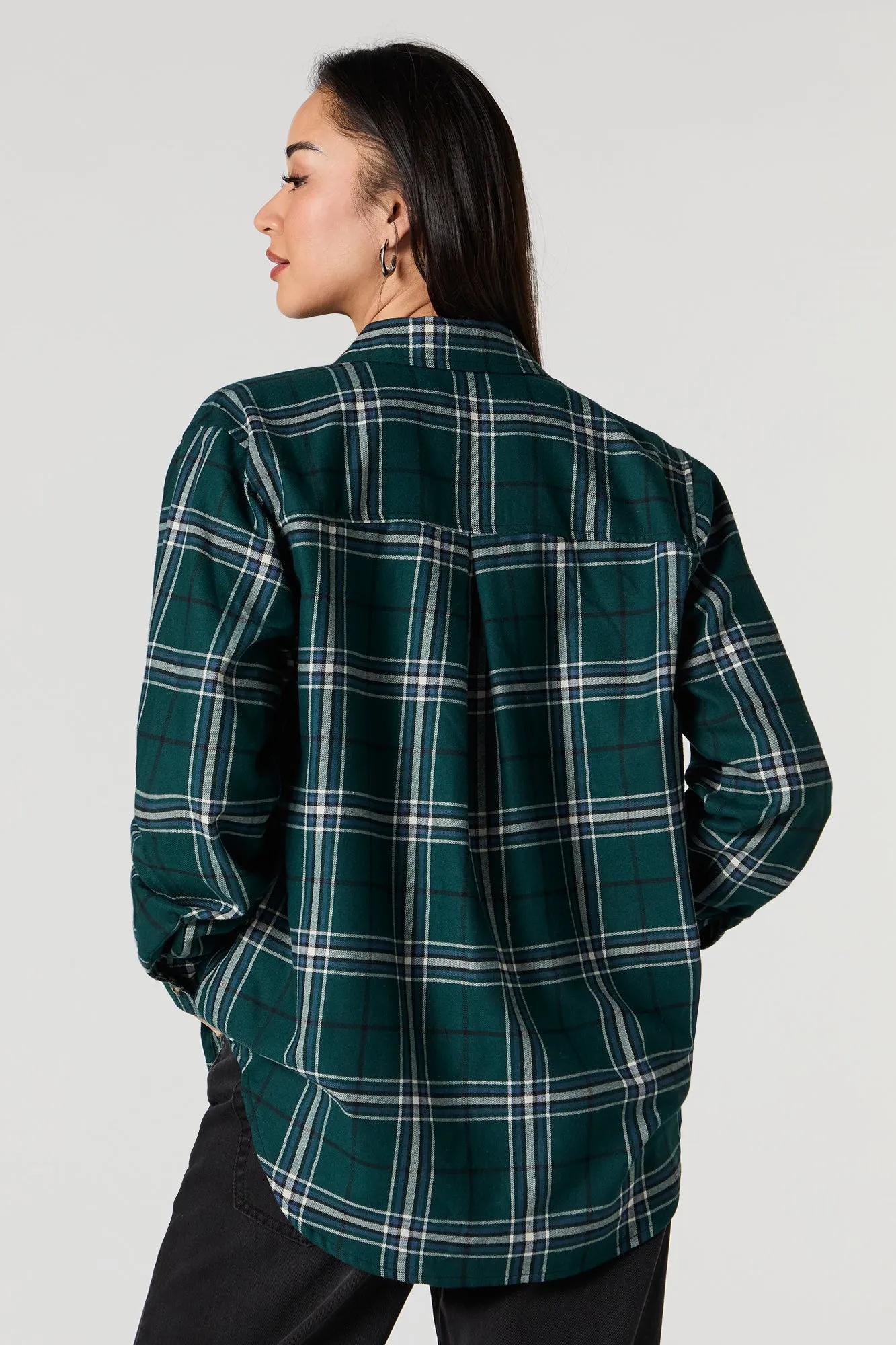 Plaid Button-Up Top sold by Urban Planet product image thumbnail 2