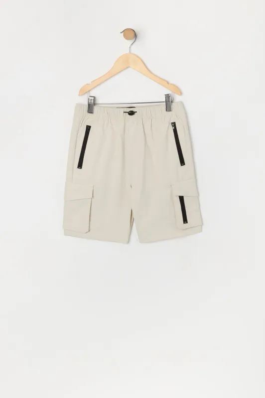 Boys Nylon Zipper Cargo Short sold by Urban Planet