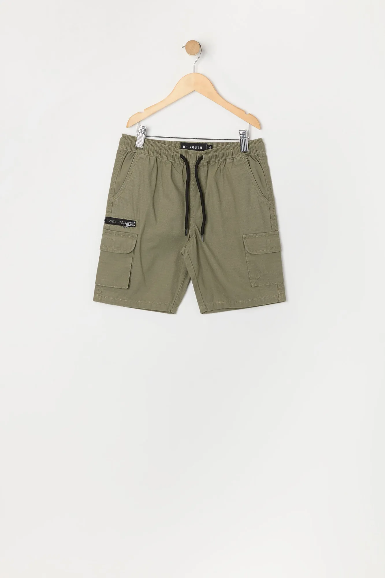 Boys Drawstring Zipper Pocket Cargo Short sold by Urban Planet
