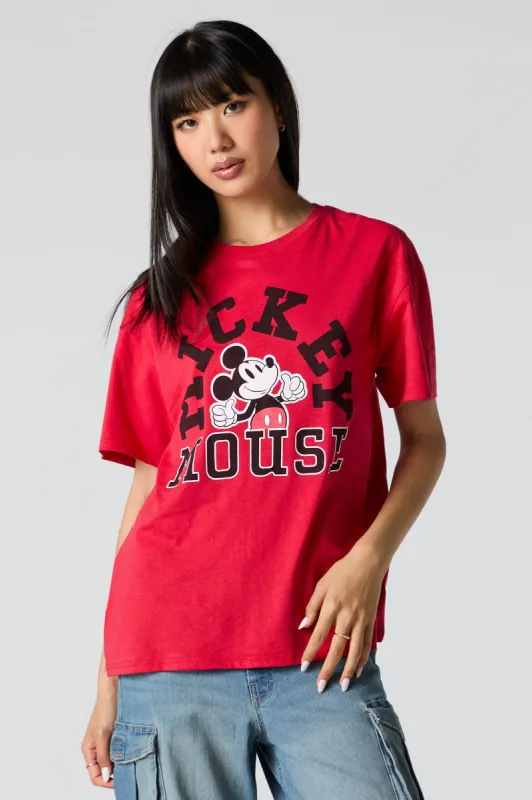 Mickey Mouse Graphic Boyfriend T-Shirt sold by Urban Planet