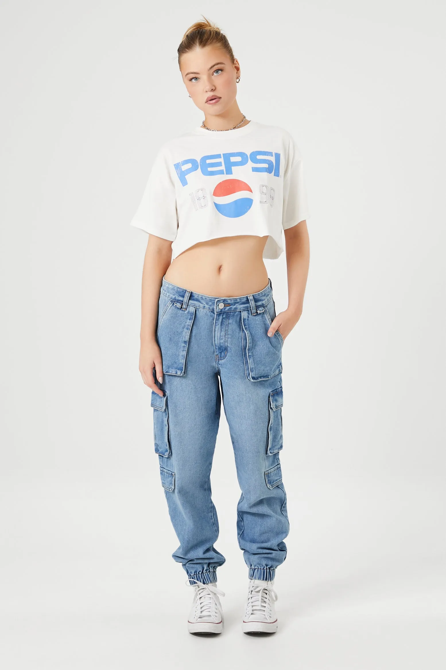 Jogger cargo en denim extensible sold by Urban Planet product image thumbnail 4