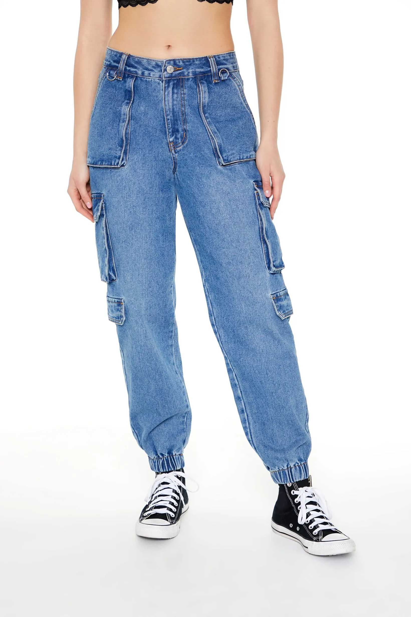 Jogger cargo en denim extensible sold by Urban Planet product image thumbnail 3