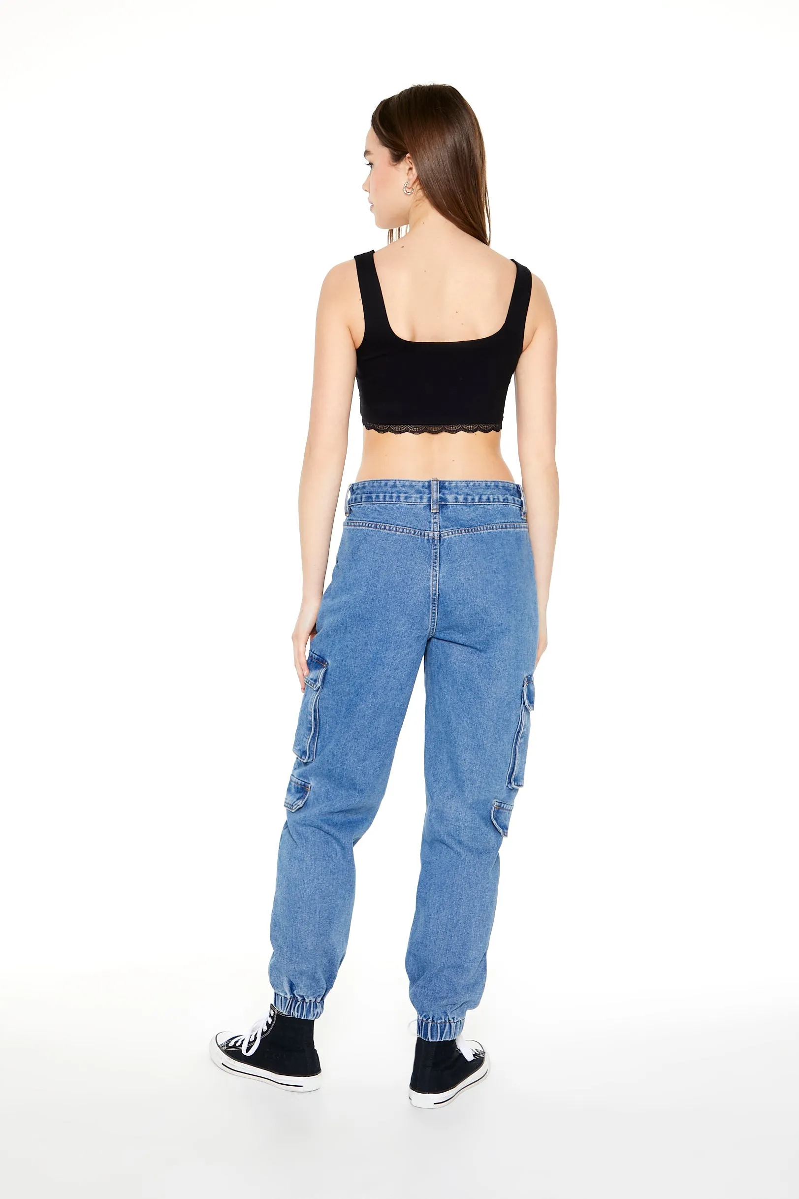 Jogger cargo en denim extensible sold by Urban Planet product image thumbnail 2