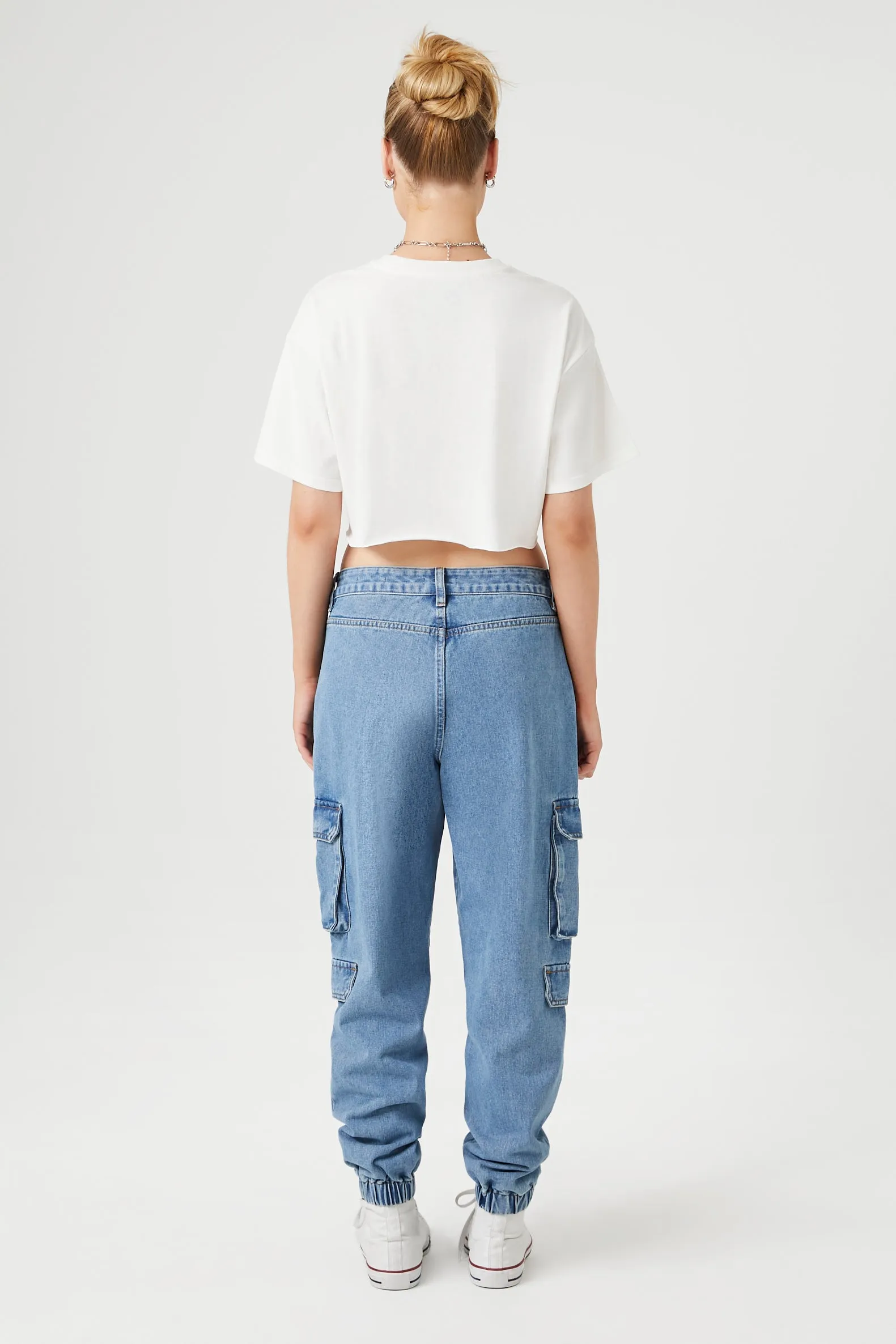 Jogger cargo en denim extensible sold by Urban Planet product image thumbnail 5