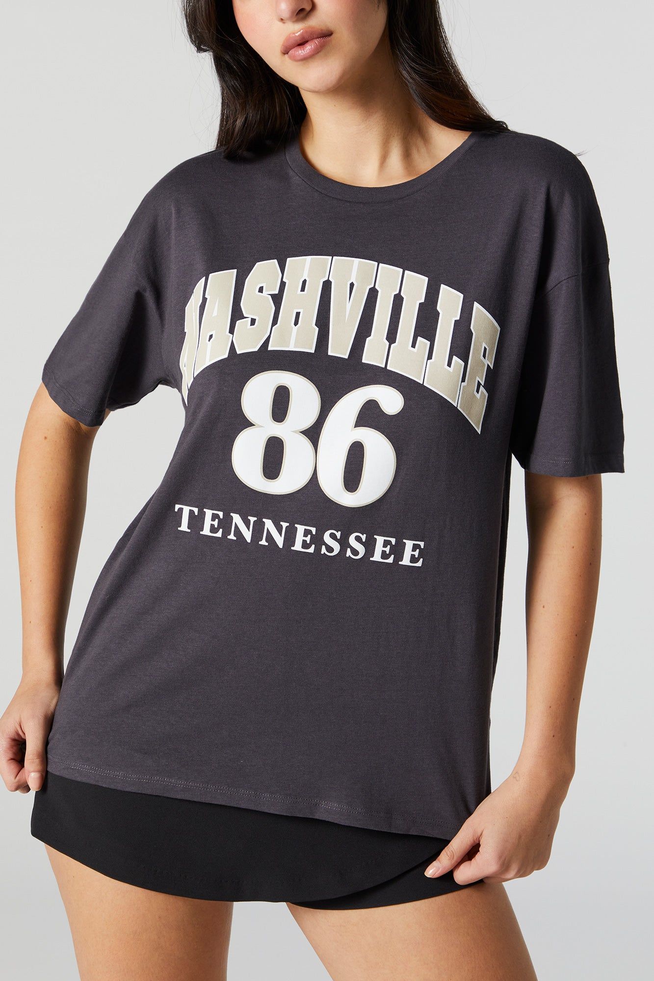 Nashville Graphic Boyfriend T-Shirt sold by Urban Planet