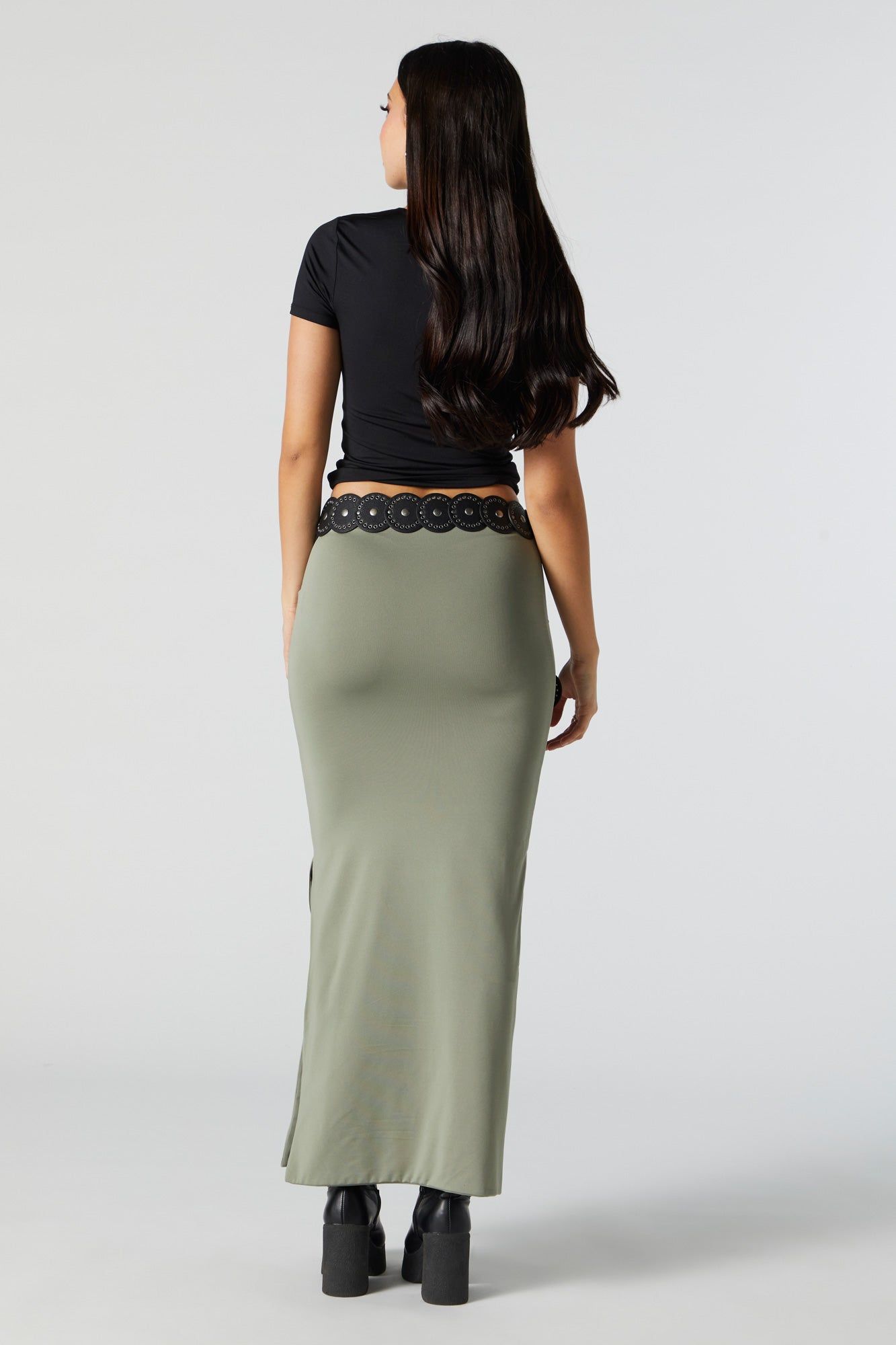 Contour Slit Maxi Skirt sold by Urban Planet product image thumbnail 2