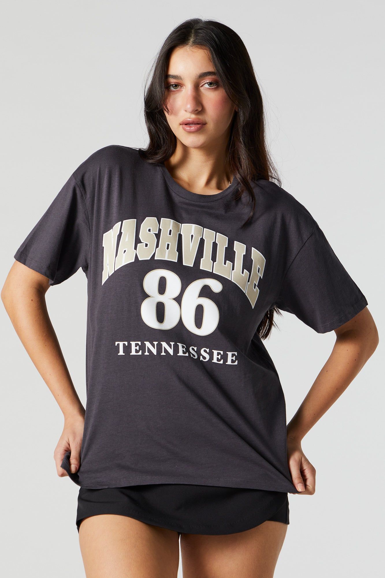 Nashville Graphic Boyfriend T-Shirt sold by Urban Planet product image thumbnail 2