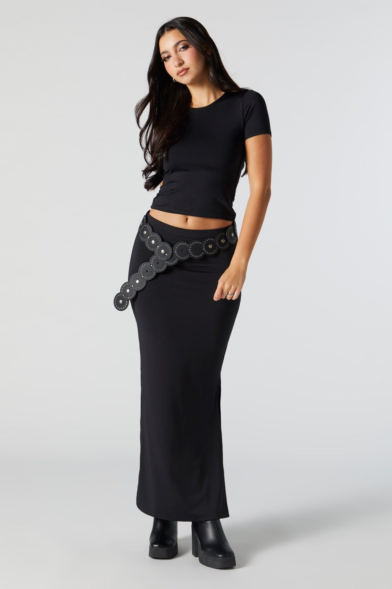 Contour Slit Maxi Skirt sold by Urban Planet product image thumbnail 4