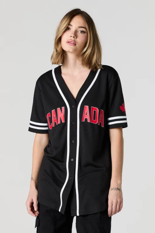 01 Graphic Mesh Canada Day Baseball Jersey sold by Urban Planet