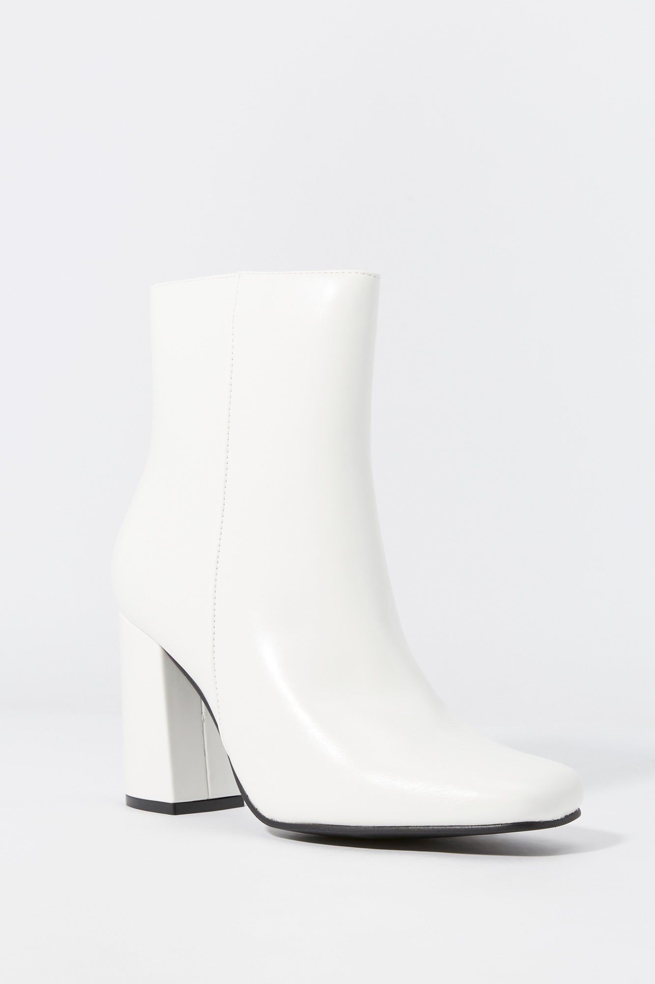 Faux Leather Square Toe Heeled Boot sold by Urban Planet product image thumbnail 2