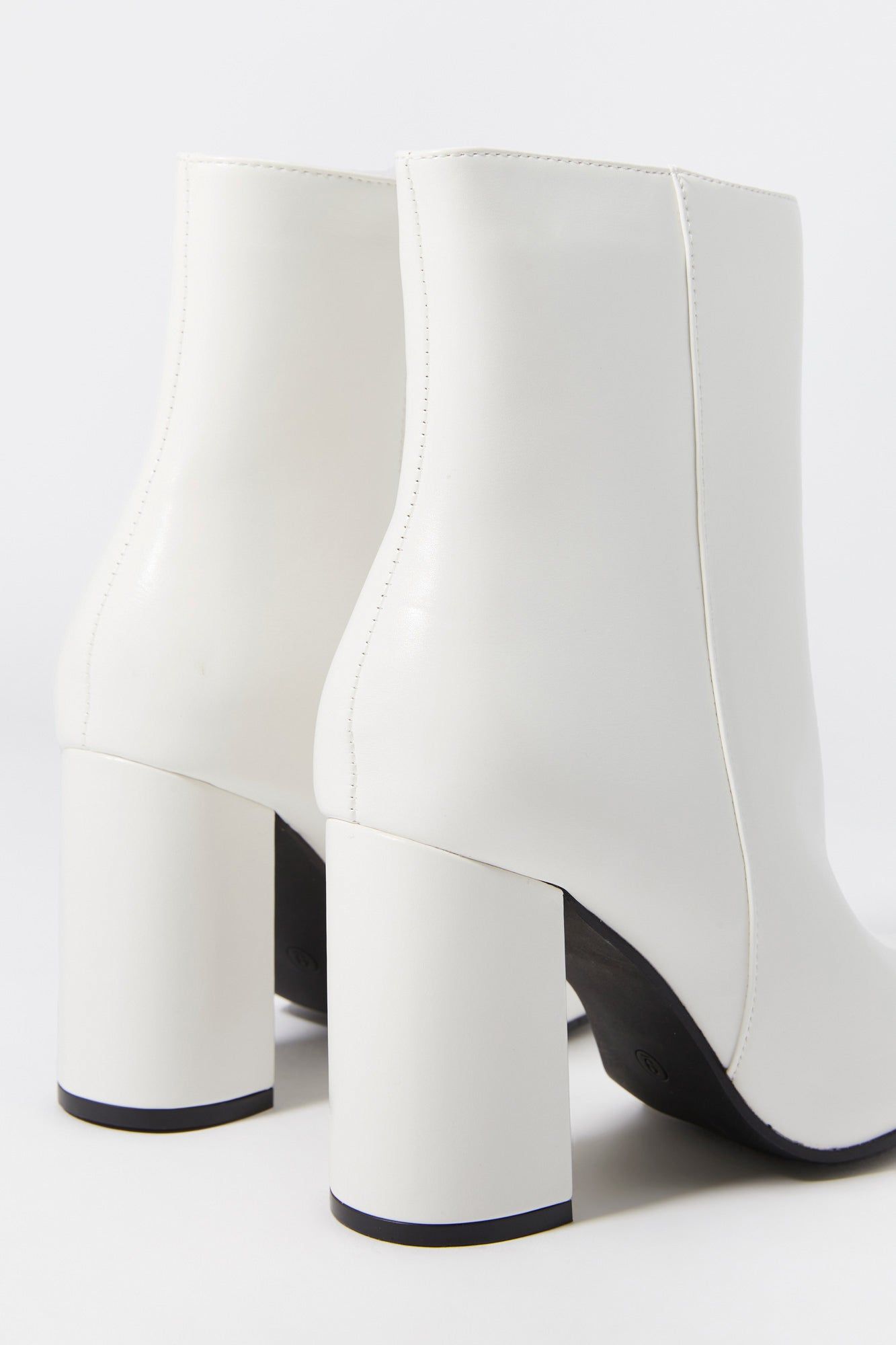 Faux Leather Square Toe Heeled Boot sold by Urban Planet product image thumbnail 4