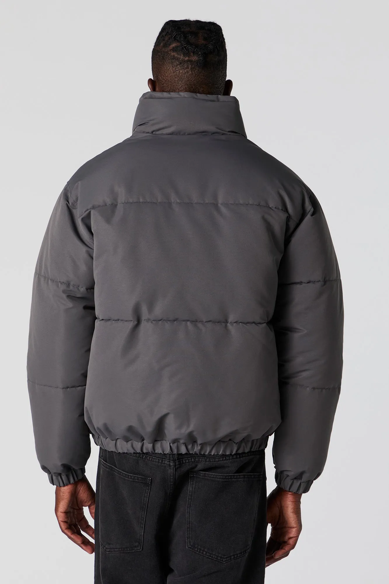 Mock Neck Puffer Jacket sold by Urban Planet product image thumbnail 2