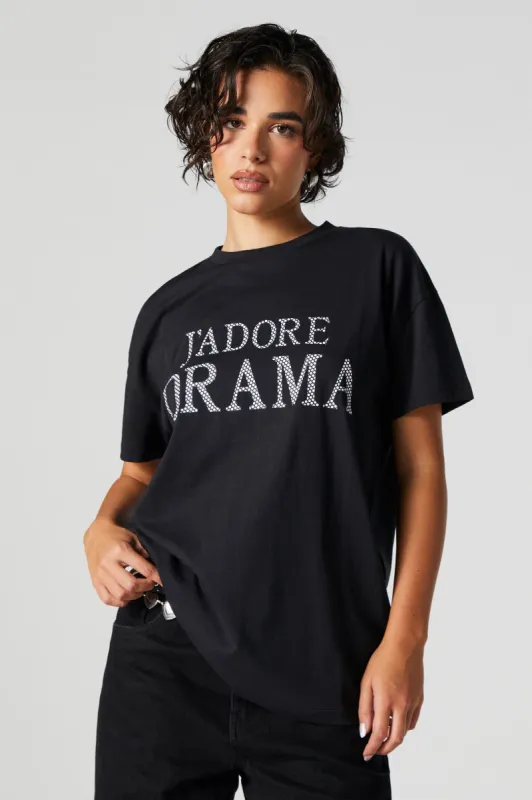 J'Adore Drama Graphic Boyfriend T-Shirt sold by Urban Planet