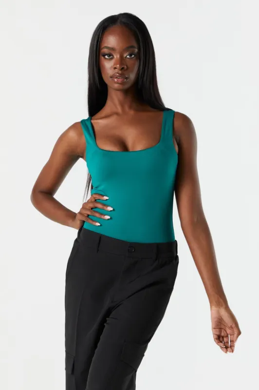 Square Neck Contour Tank Bodysuit sold by Urban Planet