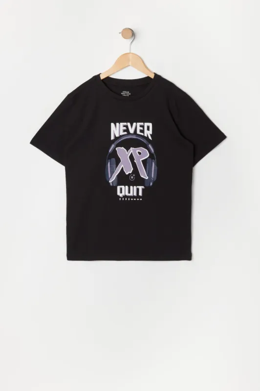 Boys Never Quit Graphic T-Shirt sold by Urban Planet