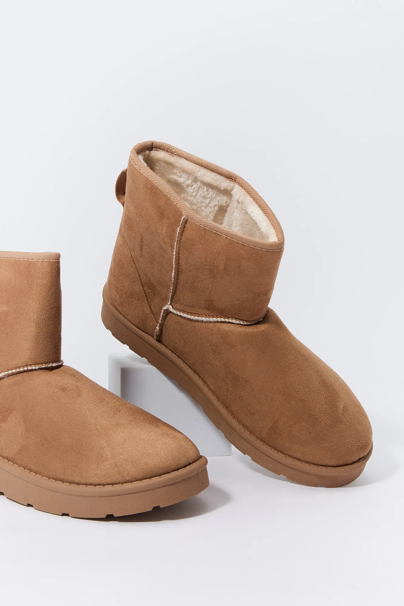 Faux Suede Ankle Booties sold by Urban Planet