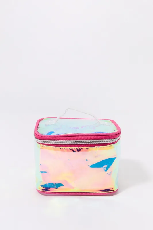 Iridescent Makeup Bag sold by Urban Planet