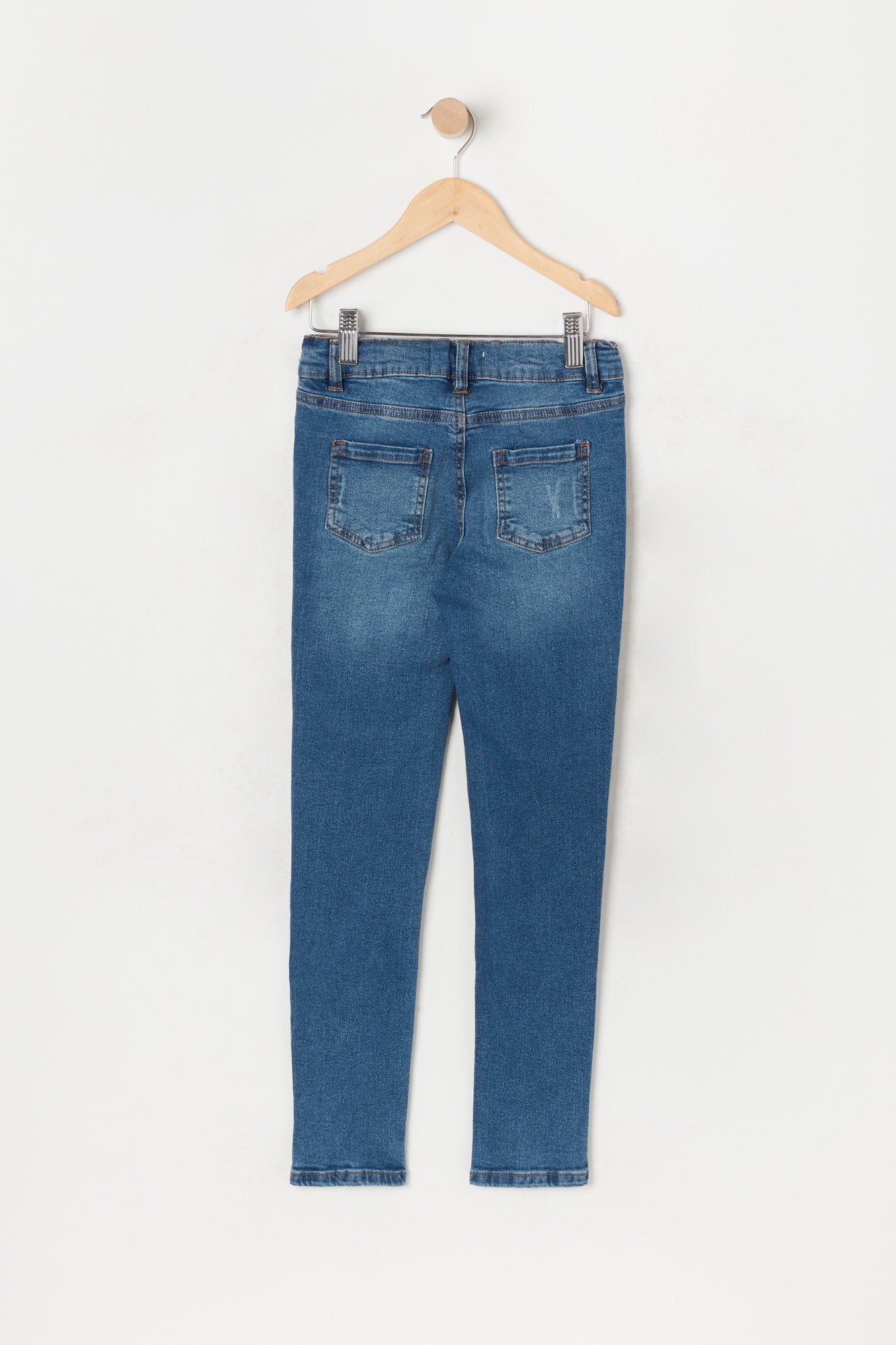 Girls Miami Distressed Dark Wash Skinny Jean sold by Urban Planet product image thumbnail 2