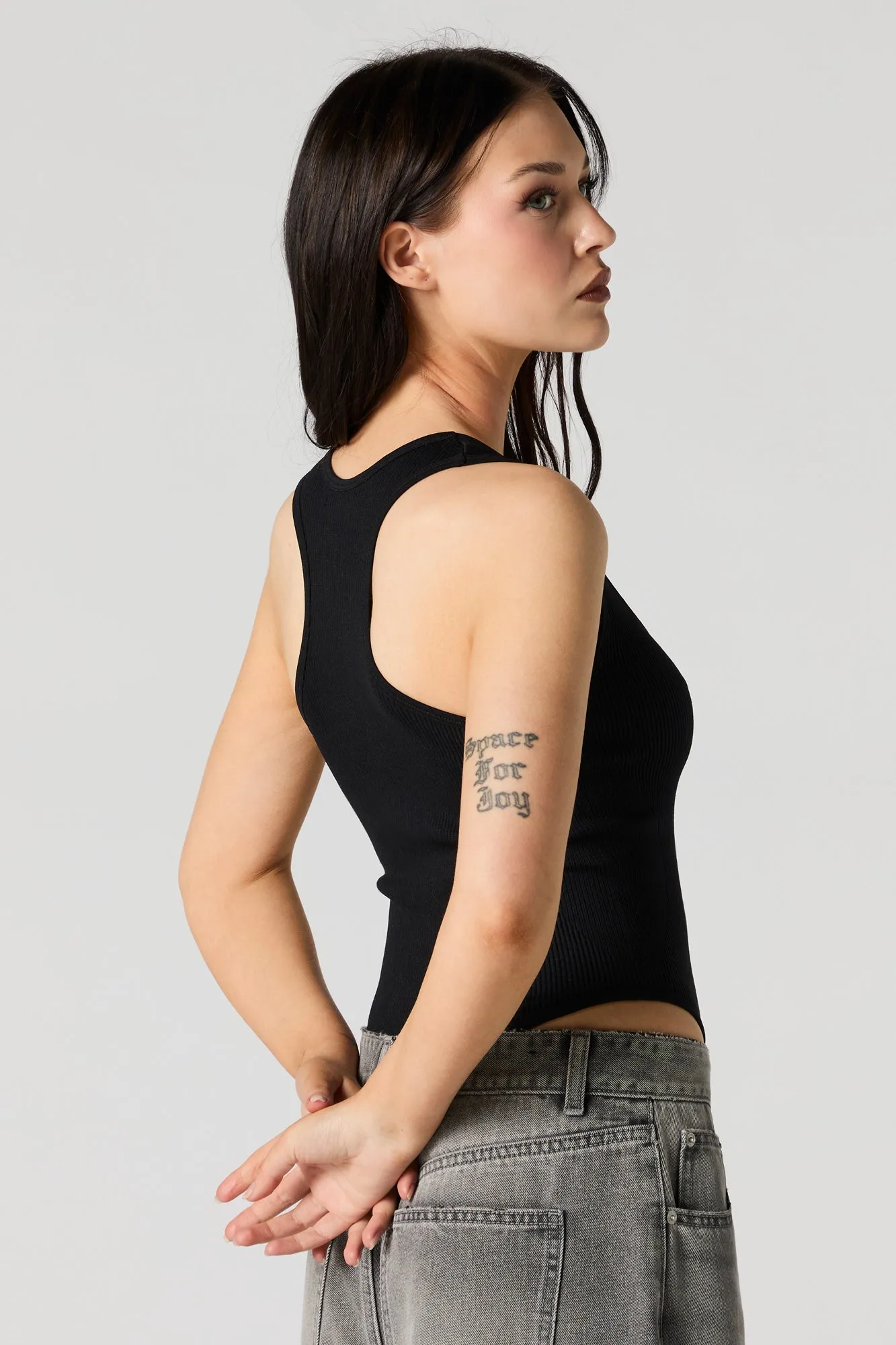 Maillot côtelé avec fermeture à glissière sold by Urban Planet product image thumbnail 5