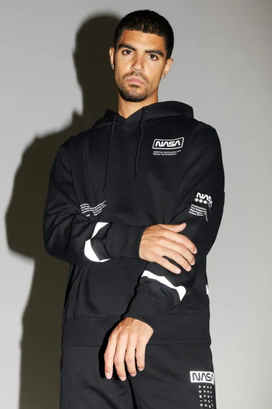 NASA Graphic Fleece Hoodie sold by Urban Planet