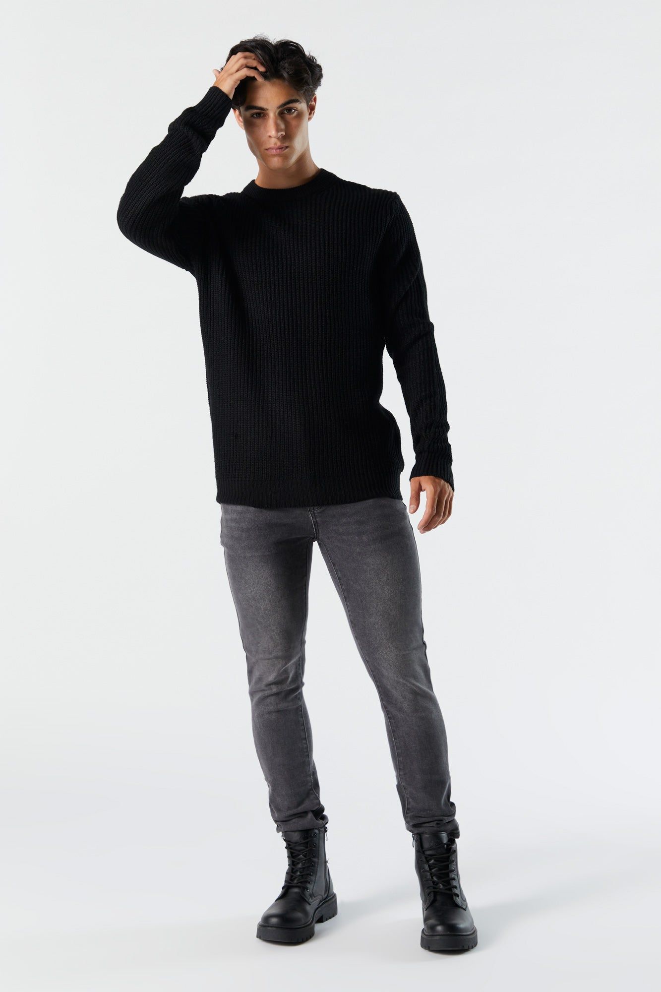 Jean en denim très ajusté délavé gris sold by Urban Planet product image thumbnail 2