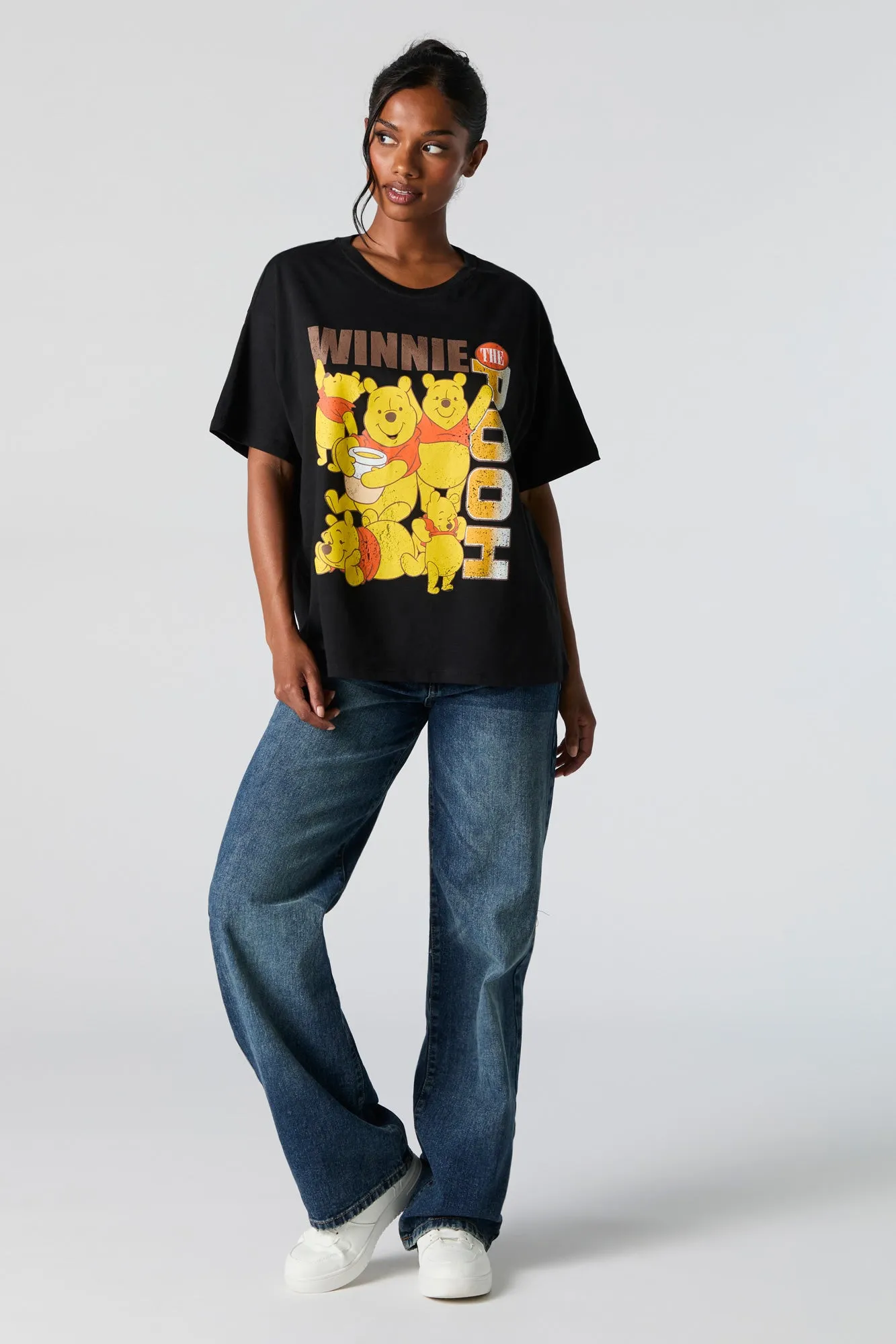 Winnie the Pooh Graphic Boyfriend T-Shirt sold by Urban Planet product image thumbnail 2