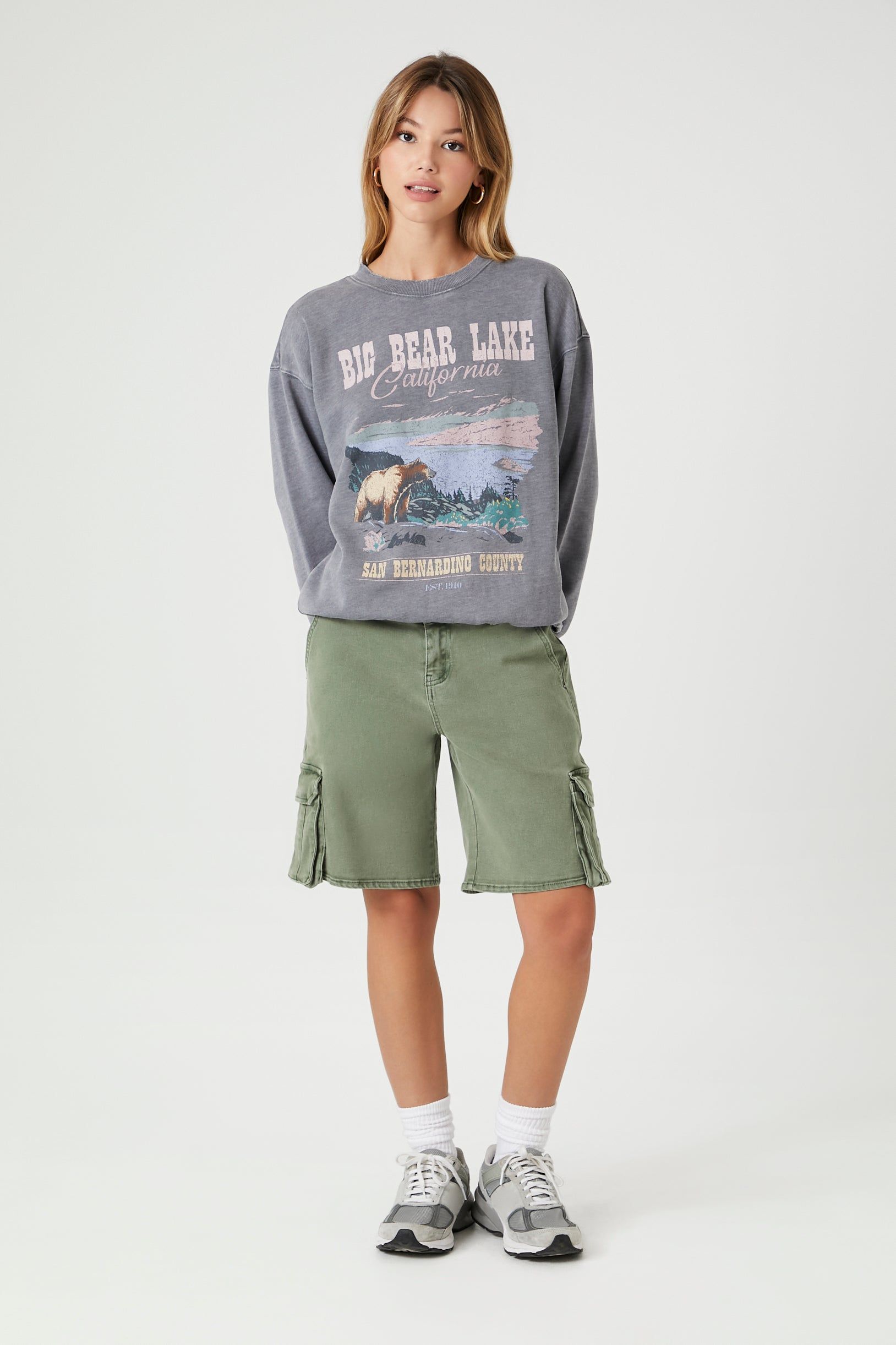 Chandail en molleton à imprimé Big Bear Lake sold by Urban Planet product image thumbnail 5