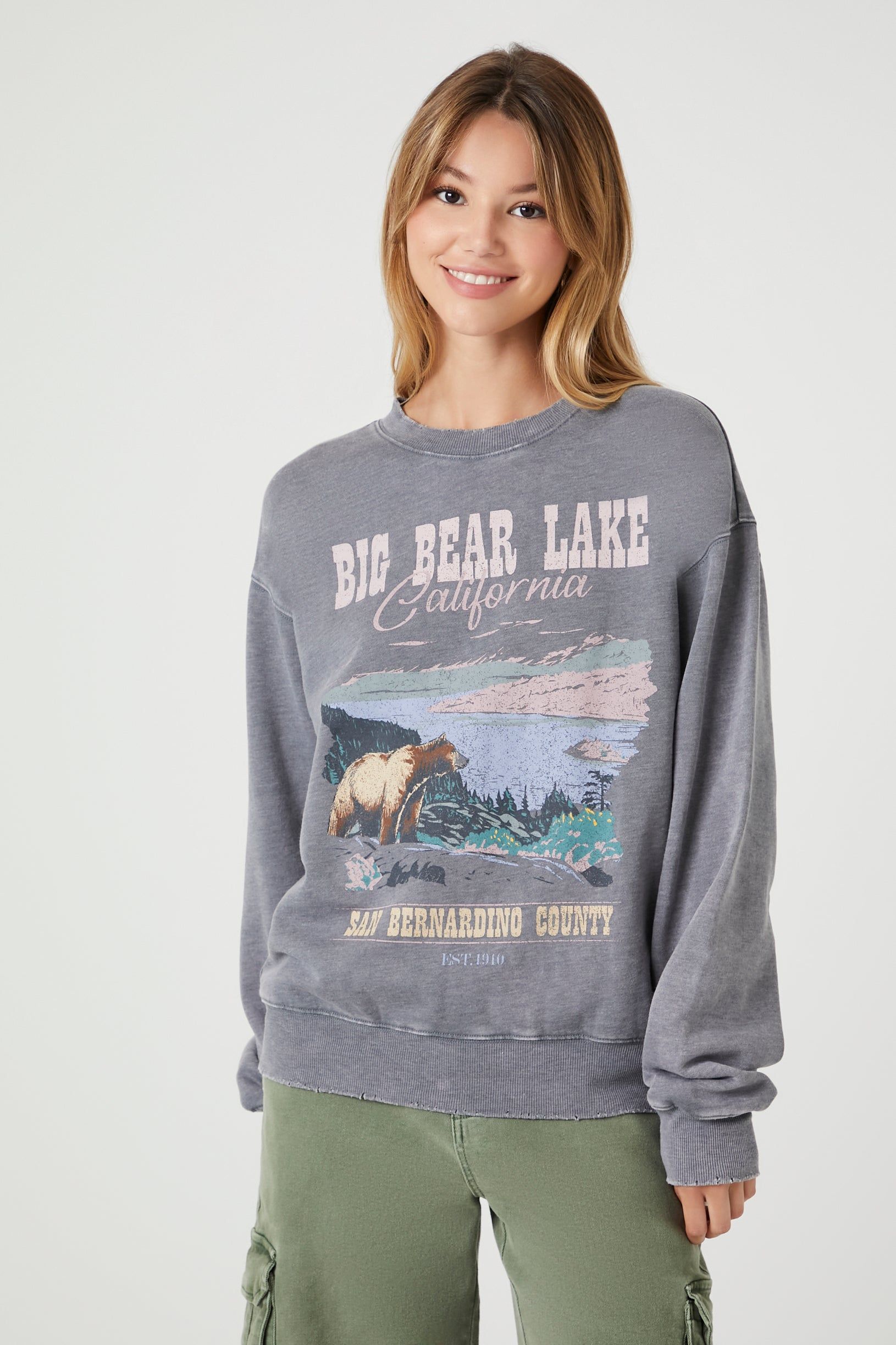 Chandail en molleton à imprimé Big Bear Lake sold by Urban Planet product image thumbnail 2