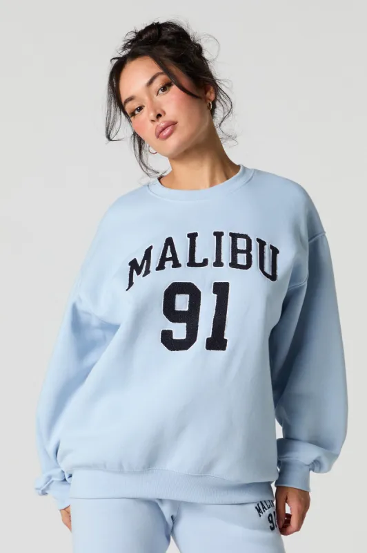 Destination Embroidered Fleece Sweatshirt sold by Urban Planet