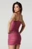 Minirobe bustier ruchée à décolleté en coeur sold by Urban Planet