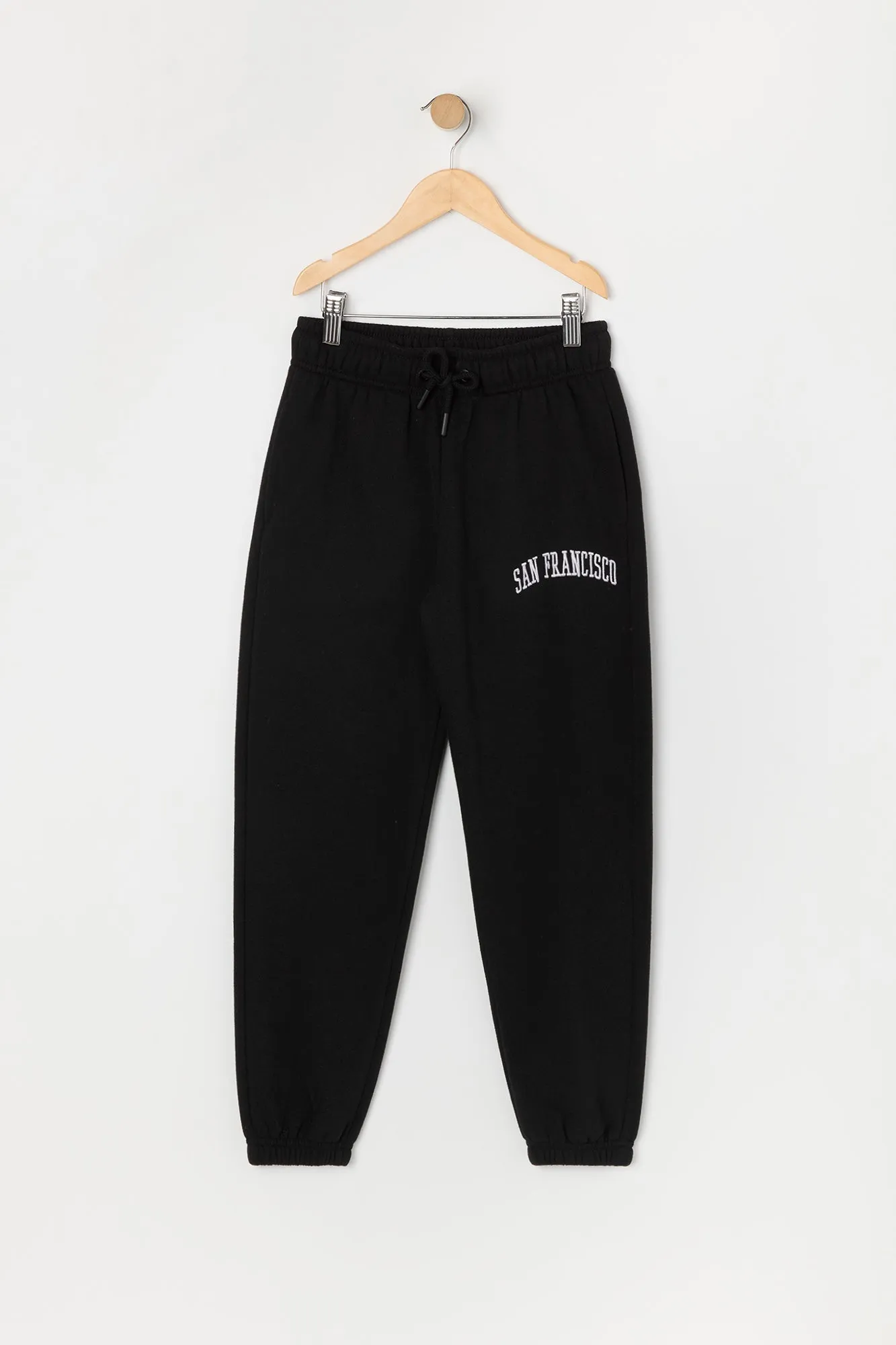 Girls San Francisco Embroidered Fleece Jogger sold by Urban Planet